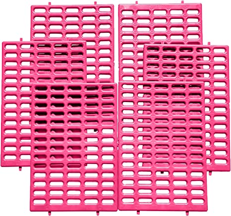 Saguaro Acres Rabbit Cage Resting Mat - Pack of 6 (Pink)